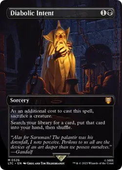 MTG English Diabolic Intent (Borderless) NM Foil - Image 1