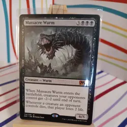 Massacre Wurm 0130 Non Foil Mythic Murders at Karlov Manor MTG NM - Image 1