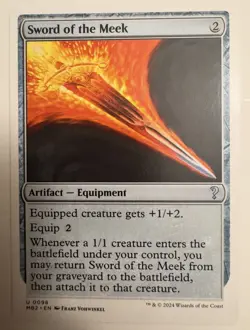 Sword of the Meek (White Border) - Mystery Booster 2 (MB2)(98) - MTG - Image 1
