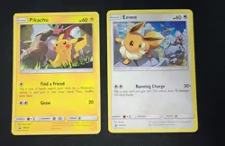 Pokemon Black Star PROMO Holo Pikachu + Eevee SM234 SM235 - Image 1