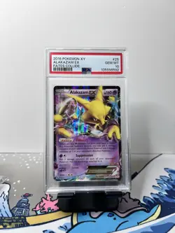 2016 POKEMON XY FATES COLLIDE #25/124 ALAKAZAM EX HOLO PSA 10 Gem Mint - Image 1