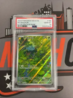 PSA 10 GEM MINT Bulbasaur Full Art Pokemon Card 166/165 Scarlet & Violet 151 - Image 1