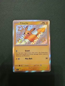 Pokemon Pikachu TCG Card Paldean Fates 131/091 Baby Shiny - Image 1