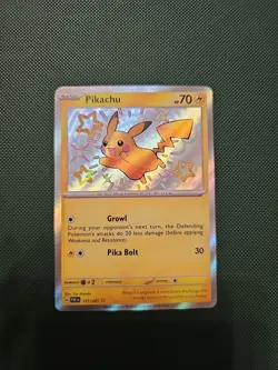 Pokemon Pikachu TCG Card Paldean Fates 131/091 Baby Shiny - Image 5