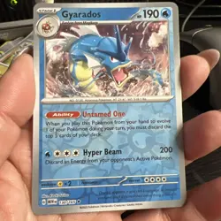 Gyarados Reverse Holo NM 130/165 Scarlet & Violet 151 Pokemon Card - Image 1