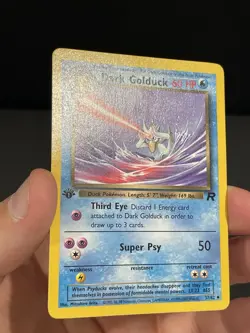 Pokémon Card 1ST EDITION Dark Golduck Team Rocket 37/82 WotC Vintage 2000 NM - Image 3