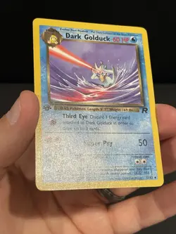 Pokémon Card 1ST EDITION Dark Golduck Team Rocket 37/82 WotC Vintage 2000 NM - Image 5