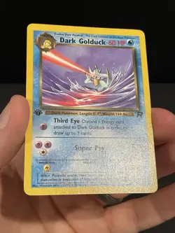 Pokémon Card 1ST EDITION Dark Golduck Team Rocket 37/82 WotC Vintage 2000 NM - Image 6