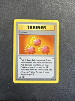 1st Edition Shadowless Revive Pokemon Card Base Set 89/102 LP 1999 WOTC - Image 1