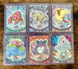 1999 Topps TV Animation Edition LOT 6 Cards Pokemon Non-Holo - Image 1