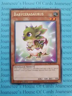 Babycerasaurus WISU-EN013 Rare Yu-Gi-Oh Card 1st Edition New - Image 1