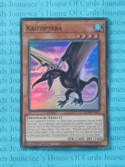 Kaitoptera MZMI-EN012 Super Rare Yu-Gi-Oh Card 1st Edition New - Image 1