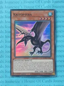 Kaitoptera MZMI-EN012 Super Rare Yu-Gi-Oh Card 1st Edition New - Image 4
