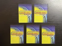 Lot Of 5x Digi-Destined Cards - Digimon CCG Bandai 2004 - Image 2