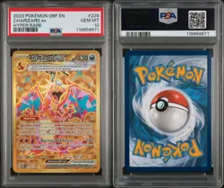 Pokémon TCG Charizard EX Obsidian Flames Hyper Rare Card 228/197 PSA 10 - Image 3