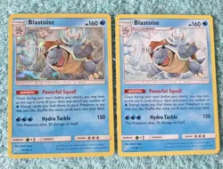 BLASTOISE 25/181 HOLO & REGULAR VERSIONS SUN AND MOON TEAM UP POKEMON CARDS - Image 6