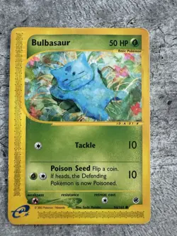 Pokemon Card TCG Expedition E-Reader Bulbasaur Common 94/165 MP - See Photos - Image 1