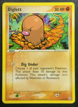 Diglett 61/112 2004 EX-FireRed & LeafGreen Common Pokemon Card - Image 3