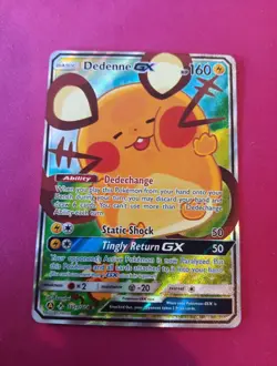 Dedenne GX 195a/214 Alternate Art Promo Full Art Pokemon Card NM - Image 3