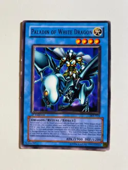 YU-GI-OH! 1ST EDITION PALADIN OF WHITE DRAGON SKE-024 LP  CARD - Image 3