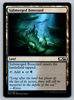 Submerged Boneyard Magic The Gathering Core Set 2019 MTG Card FREE SHIPPING ! - Image 4
