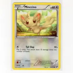 PokÃ©mon TCG Minccino 88/114 BW Base Set Regular Common Card EN-LP 2011 - Image 1
