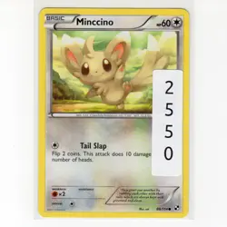 PokÃ©mon TCG Minccino 88/114 BW Base Set Regular Common Card EN-LP 2011 - Image 3