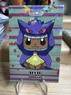 Eevee Gengar Poncho Crack Ice Pokemon Let’s Go Eevee! Card Database - Image 3