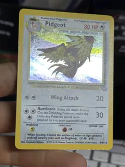 #3 Pidgeot 8/64 Jungle 1999 WOTC Holo Rare Pokémon Card TCG - Image 13
