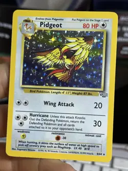 #3 Pidgeot 8/64 Jungle 1999 WOTC Holo Rare Pokémon Card TCG - Image 4