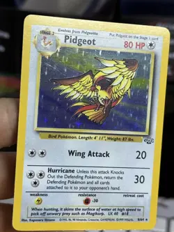 #3 Pidgeot 8/64 Jungle 1999 WOTC Holo Rare Pokémon Card TCG - Image 6
