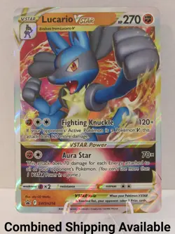 Lucario VSTAR - SWSH214 SWSH: Sword & Shield Promo Cards LP Holo English 16924 - Image 3