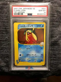 PSA 10 Gem Mint Pokemon Japanese Clair's Jynx #047 VS 1st Edition Card - Image 1