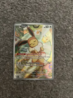 Pokémon TCG Eevee Prismatic Evolutions Promo SVP 173 Full Art Holo Card - Image 1