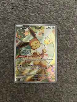Pokémon TCG Eevee Prismatic Evolutions Promo SVP 173 Full Art Holo Card - Image 3