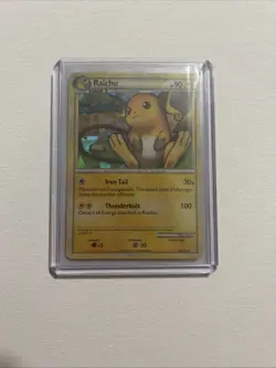Pokémon TCG Raichu HeartGold SoulSilver Holo Card 10/123 Rare 2010 - Image 7