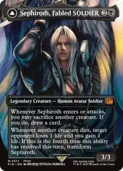 Sephiroth, Fabled SOLDIER (Borderless) (0317) Final Fantasy Foil - Image 1
