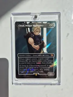 Magic: The Gathering Surge Foil Borderless Cloud Midgar Mercenary Final Fantasy - Image 1