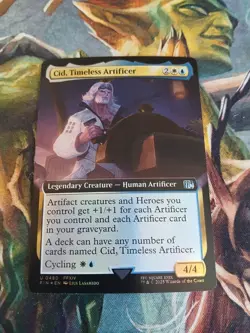 Cid, Timeless Artificer Final Fantasy NM Foil Extended Art Mtg 2025 - Image 3