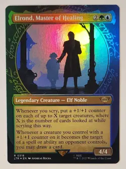 MTG - Elrond, Master of Healing - Foil Showcase - LTR 0318 - Lord of the Rings - Image 3