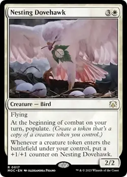 MTG - Nesting Dovehawk - MOC 0017 - March of the Machine - Rare - Magic - Image 1