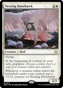 MTG - Nesting Dovehawk - MOC 0017 - March of the Machine - Rare - Magic - Image 2