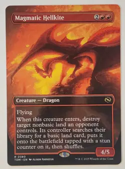 MTG - Magmatic Hellkite - Borderless - TDM 0380 - Tarkir Dragonstorm - Rare - Image 1