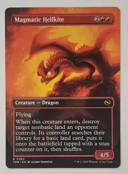 MTG - Magmatic Hellkite - Borderless - TDM 0380 - Tarkir Dragonstorm - Rare - Image 2