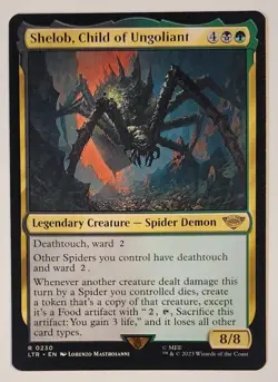 MTG - Shelob, Child of Ungoliant - LTR 0230 - Lord of the Rings - Rare - Magic - Image 3