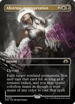 MTG - Abstruse Appropriation - Borderless - MH3 - Modern Horizons 3 - Rare - - Image 1