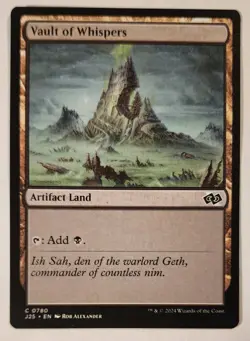 MTG - Vault of Whispers - J25 0780 - Foundations Jumpstart Magic the Gathering - Image 3