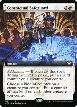 MTG - Contractual Safeguard - Extended Art - SNC 115 Streets of New Capenna Rare - Image 2