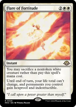 MTG - Flare of Fortitude - MH3 0026 - Modern Horizons 3 Rare Magic the Gathering - Image 1