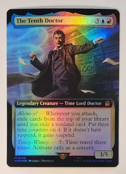 MTG - The Tenth Doctor - Foil Extended Art - WHO 0446 - Doctor Who - Mythic - Image 1
